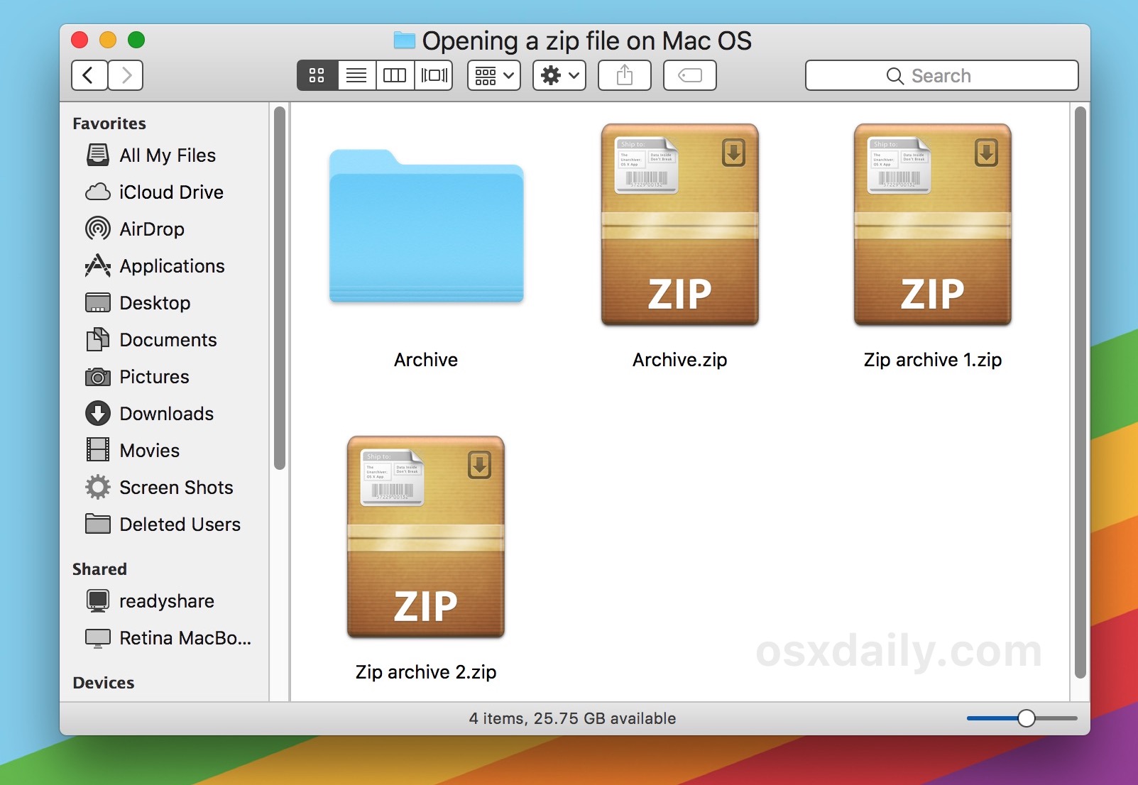 the unarchiver mac os